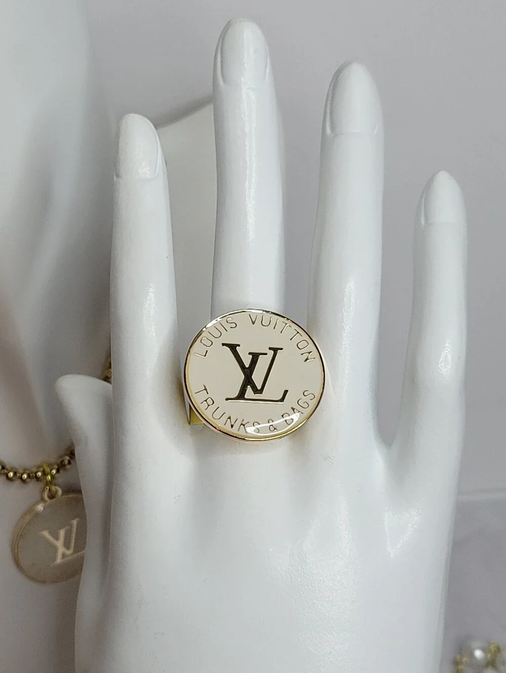 Choice Of One, Louis Vuitton Trunks & Bags, Earings, Necklace Or Adjustable Ring - Picture 2 of 8